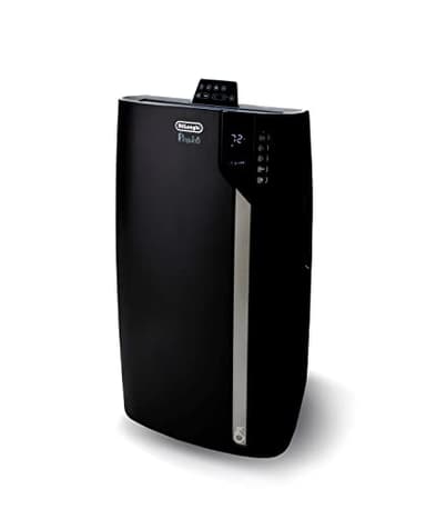 De'Longhi Climatiseur portable 14000 BTU - Déshumidificateur et ventilateur - Télécommande rafraîchissante avec capteur de contrôle de température intégré et mode silencieux - 65 m² - Très grande pièce - Pinguino 8600 BTU (DOE) - Noir