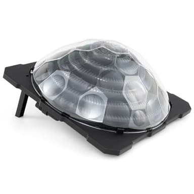 IRONMAX Chauffage solaire de piscine, équipement de chauffe-eau de piscine en dôme avec housse de protection et tuyaux, chauffage de piscine pour piscine hors sol