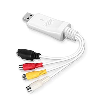 August VGB300 Carte d'acquisition vidéo externe USB pour transfert de vidéos VHS vers Mac OS et PC Windows S-Video et Composite in
