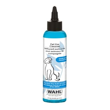 Wahl Canada Pet 58295 Nettoyant d'oreille pour animal de compagnie, nettoie en douceur l'accumulation de cire et les débris gênants de l'oreille de votre animal de compagnie, 175 ml