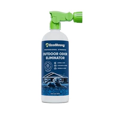 Eco Strong Éliminateur d'odeurs extérieures | Enzymes d'urine pour chien – Désodorisant puissant pour animal domestique, chat, animal | Force professionnelle pour cour, pelouse, chenils, patios, terrasses (907,2 g)
