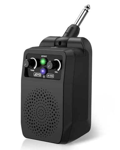 JOYO Mini amplificateur de guitare électrique 5 W rechargeable portable Bluetooth avec 4 effets, noir (JA-05G)