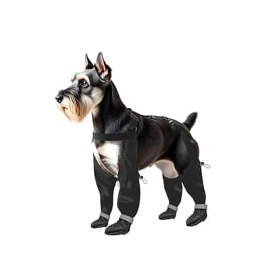Namsan Bottes pour chien avec bretelles extensibles 2.0 - Réglables et imperméables - Antidérapantes - Pour la promenade dans la neige - Pour l'hiver et la promenade sur les trottoirs chauds en été -