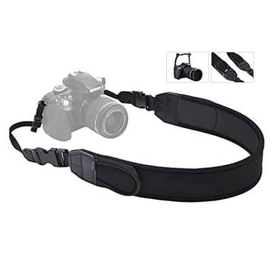 Bandoulière souple pour appareil photo Canon R6 R5 Mark II R7 R8 R100 R50 Nikon Z7 Z6 III II Z5 Z50 II Z8 ZF ZFC, sangle d'appareil photo sans miroir avec 2 poches zippées pour rangement de carte