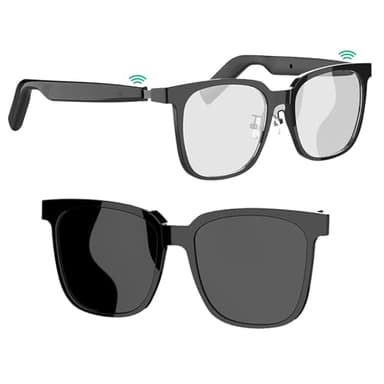 Lunettes intelligentes avec traduction en direct et lunettes de soleil convertibles | Lunettes de haut-parleur audio Bluetooth (testées et vendues par Pixelwear Canada)