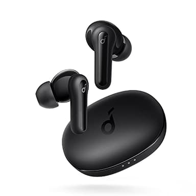Soundcore Anker Life P2 Mini Écouteurs sans fil True sans fil, pilotes de 10 mm avec grosses basses, égaliseur personnalisé, Bluetooth 5.2, 32 heures d'autonomie, USB-C pour charge rapide, petite