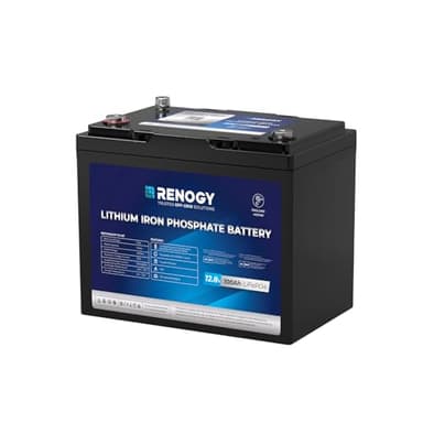 Renogy Batterie LiFePO4 au lithium 12 V 100 Ah groupe 24 avec Bluetooth, BMS 100 A intégré, étanche IP67, batterie à décharge profonde pour camping-car, bateau, énergie de secours à domicile