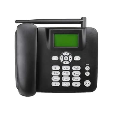 ranzivoo Téléphone fixe filaire 4G Support GSM 850/900/1800/1900 MHz Carte SIM Téléphone Cordl Téléphone avec antenne Radio Réveil SMS Fonction pour la maison, centre d'appel, bureau, entreprise hôtel