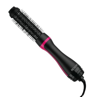 Revlon RVDR5292F One-Step™ Root Booster avec technologie ionique, sèche-cheveux ionique à brosse ronde de 1,5 pouce, styliste capillaire, 3 réglages de chaleur/vitesse, adapté aux voyages, tous les