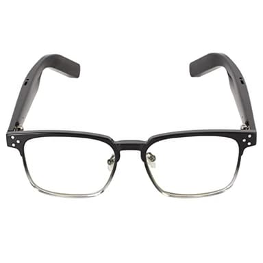 Lunettes intelligentes, style oreille ouverte, étanchéité IPX4, pour écouter de la musique et des appels, lunettes de soleil stéréo BT 5.3, lunettes de soleil à double corne de type tactile, charge