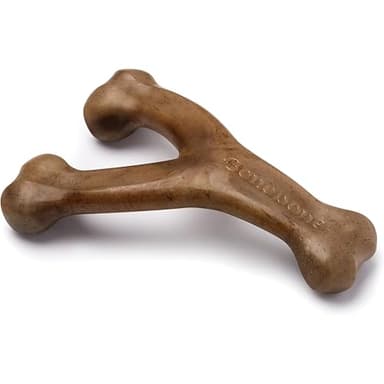 Benebone Jouet à mâcher pour chien agressifs en véritable bacon, durable en forme de fourchette, fabriqué aux États-Unis, taille moyenne
