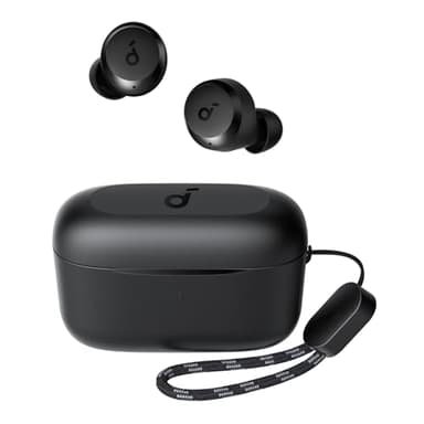 soundcore Anker A20i Écouteurs sans fil, Bluetooth 5.3, application soundcore App, son personnalisé, 28 heures de lecture, résistants à l'eau, 2 micros pour des appels clairs IA, mode écouteur unique,
