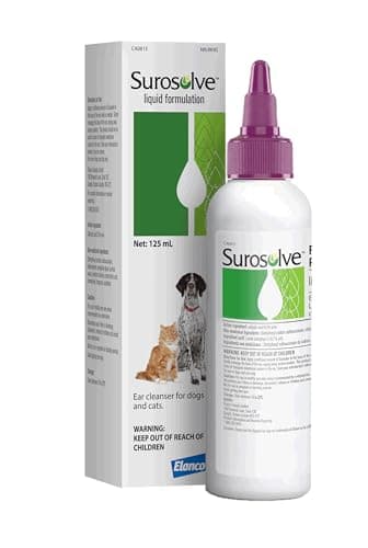 Surosolve Nettoyant d'oreille pour chiens et chats, 125 ml