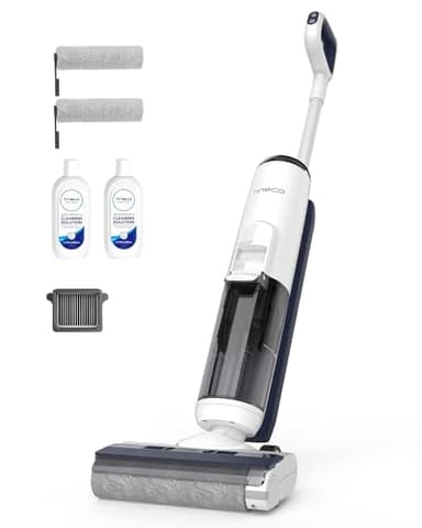 Tineco iFLOOR 5 Breeze Nettoyeur de sol sans fil complet pour aspirateur humide et sec, nettoyage en une étape pour sols durs, nettoyage des bords, auto-nettoyant, design léger et sans fil