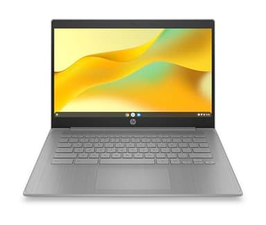 HP Chromebook 14 po, Intel Celeron N4500, 4 Go LPDDR4x, 64 Go eMMC, carte graphique Intel UHD, HD (1366 x 768), caméra HD True Vision 720p, charge rapide, ChromeOS, gris moderne (14a-ne1006ca)