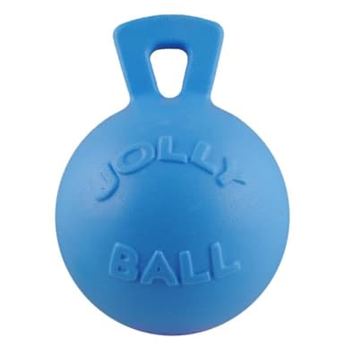 Jolly Pets Tug-N-Toss JT408BB Tug-N-Toss Balle à mâcher très résistante Myrtille 20,3 cm