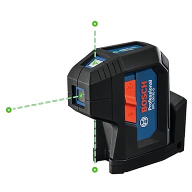Bosch Gpl100-30G 125Ft Niveau laser vert auto-nivelant à 3 points avec technologie Visimax et support multifonction intégré 360°