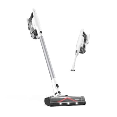 Tineco A30S Aspirateur balai sans fil, aspiration 160 W, autonomie de 60 minutes, poubelle plus grande de 1 l, brosse ZeroTangle, technologie PureCyclone, phare LED