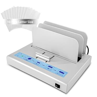 Relieuse thermique d'une capacité de 500 feuilles avec 10 enveloppes de format lettre, classeur thermique pour documents A3/A4/A5, machine thermofusible en métal, reliure thermique en métal, contrat