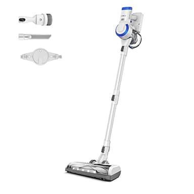Tineco A10 Essentials Aspirateur balai sans fil, léger et silencieux, aspiration puissante, se transforme en aspirateur à main avec accessoires, station d'accueil murale