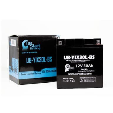 Batterie de rechange pour YIX30L-BS 12 V 30 Ah SLA – Compatible avec Polaris Ranger 2014, Polaris Rzr 2018, 2010