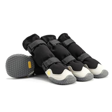 Enjoying Bottes pour chiens de petite, moyenne et grande taille, taille 3, bottes réglables pour l'hiver, bottes antidérapantes pour trottoir chaud d'été, chaussures de marche imperméables pour chien,