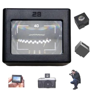 Viseur de niveau de taille de 28 mm – Pied de chaussure réglable, lignes de cadre 35/50/40, viseur optique externe pour appareil photo pour compatibilité universelle avec les appareils photo