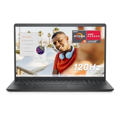 Dell Ordinateur portable Inspiron 3535 – Écran 15,6" FHD (1920 x 1080) 120 Hz, processeur AMD Ryzen 5-7520U, RAM LPDDR5 8 Go, SSD 512 Go, carte graphique AMD Radeon, Windows 11 Home, service de