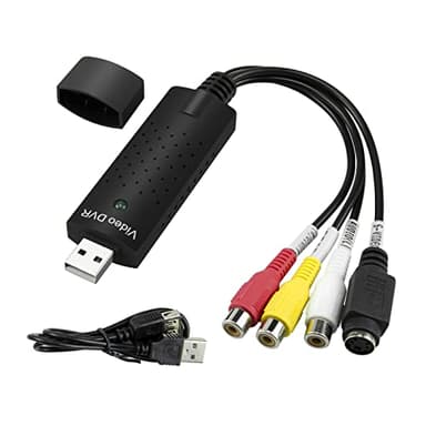 Convertisseur vidéo VHS vers numérique USB 2.0 - Carte de capture audio VHS Box VHS VCR TV vers convertisseur numérique compatible Win 2000/Win Xp/Win Vista/Win 7/Win 8/Win 10/Mac