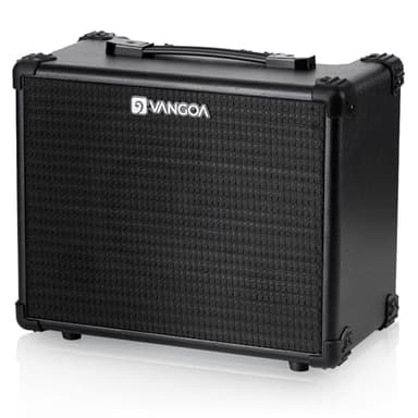 Vangoa Amplificateur de guitare basse portable 15 W pour intérieur et extérieur Noir