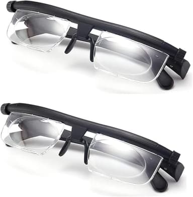 Lunettes de lecture réglables avec cadran, mise au point variable, lunettes de lecture réglables, lunettes de myopie, dioptries 6D à +3D, lunettes de lecture unisexes