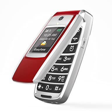 Easyfone T300 4G Téléphone portable débloqué à grand bouton pour personnes âgées, facile à utiliser, son clair, téléphone portable avec bouton SOS, numérotation rapide photo, batterie 1500 mAh et