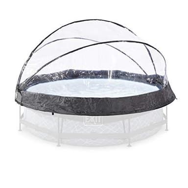 EXIT Toys Dôme de piscine - ø300cm - Universel - Bâche ronde multifonctionnelle - Convient aux piscines à cadre de Ø300 à ø310cm - Pour eau propre et chaude - Accessoires de piscine