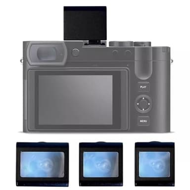 Viseur en métal pour appareils photo reflex numériques/sans miroir – Affichage du niveau de taille avec options de 28 mm/35 mm/40 mm | Image miroir de style vintage et texture de l'objectif