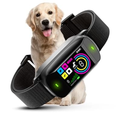 ABBIDOT Collier anti-aboiement de qualité supérieure - 8 sensibilités, 6 modes personnalisables, étanche, rechargeable, anti-aboiement, dispositif de contrôle anti-aboiement pour chiens de petite