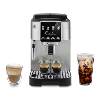 De'Longhi Magnifica Start ECAM22022SB Machine à expresso et à café automatique avec mousseur à lait manuel pour latte, cappuccino, broyeur intégré, argent