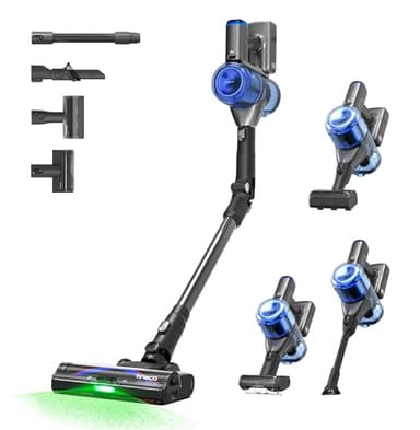 Tineco Aspirateur intelligent sans fil Pure ONE S70, aspiration puissante de 200 AW, système de nettoyage 3DSense Pro amélioré, système de filtration à 6 étapes, tube pliable à 180°, brosse zéro