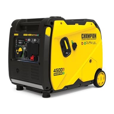 Champion Power Equipment Générateur onduleur portable à démarrage électrique à double carburant 4500 W avec technologie silencieuse et bouclier CO