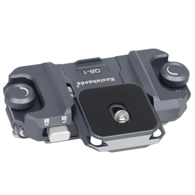 Koolehaoda Kit de libération rapide pour sangles de sac à dos, adaptateur de clip de capture de plaque QR pour Sony, Nikon, Fuji, DSLR Action Camera à sangle de sac à dos, montage et libération rapide