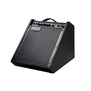 Coolmusic Amplificateur de batterie électronique DM100 100 W avec connexion audio sans fil, avec égaliseur 3 bandes et sortie DI