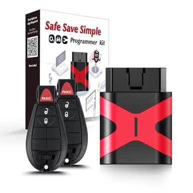 Lot de 2 porte-clés programmables de rechange pour télécommande Dodge RAM 1500 2500 3500 GQ4-53T