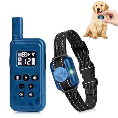 Tiniest – Collier anti-chocs pour petit chien, collier de dressage léger avec télécommande pour chiens de petite taille de 2,3 à 6,8 kg et chiens de taille moyenne, portée de 609,6 m, étanche