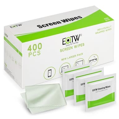 EOTW Lot de 400 lingettes nettoyantes pré-humidifiées pour écran d'ordinateur portable iPad téléphone portable TV LCD tablette PC