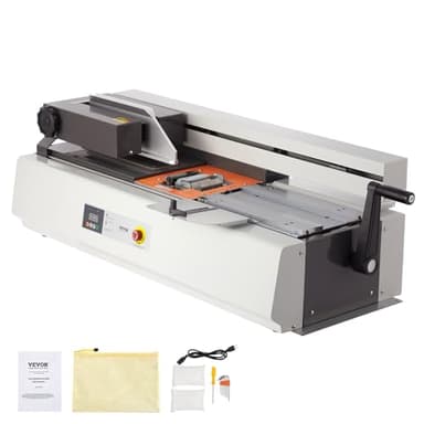 VEVOR Relieuse thermique, capacité de 400 feuilles, reliure à colle chaude, reliure thermique de 40 mm, épaisseur de reliure A3 (bord court)/A4/A5