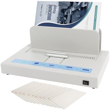 Relieuse thermique d'une capacité de 500 feuilles, 110 V, relieuse A3 (bord court)/A4/A5 (blanc)
