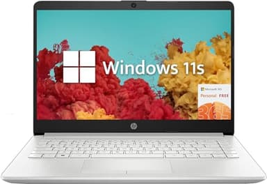 HP Ordinateur portable Premium Stream HD 14", Intel Celeron N4120, 4 Go de RAM, 64 Go eMMC, webcam, carte graphique Intel UHD, Bluetooth, WiFi, HDMI, 1 an Office 365, Win 11s, argent