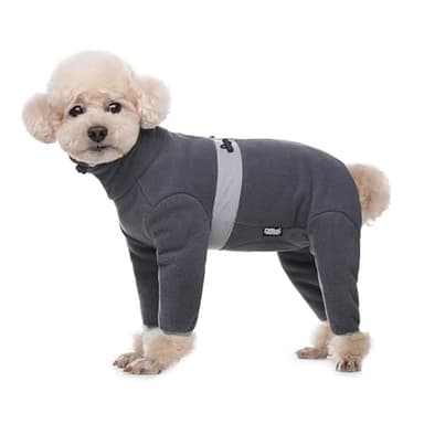 AITOLI Manteaux pour chiens de petite taille, pyjama en polaire pour chien, veste d'hiver pour chien, vêtements chauds à quatre pattes pour chien