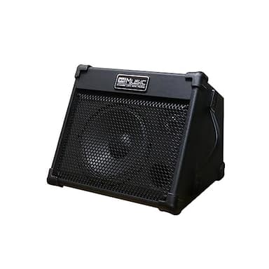 Coolmusic Amplificateur de guitare acoustique portable 40 W avec Bluetooth, batterie rechargeable, réverbération et égaliseur intégrés