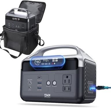 Station d'alimentation portable 300 W (surtension de 600 W), générateur solaire de 179,2 Wh (56000 mAh) avec batterie LiFePO4, banque d'alimentation portable pour camping, voyage, secours d'urgence et