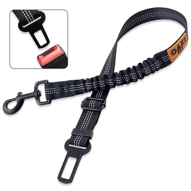 OAKI PET Ceinture de sécurité pour chien – Harnais de voiture rétractable pour chien – Ceinture de sécurité de voiture pour chien avec longueur réglable de 61 à 76,2 cm – Ceinture de sécurité en nylon